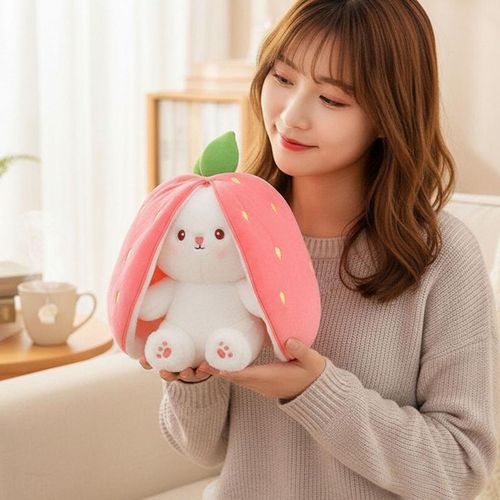 Strawberry Bunny Plush Toy
