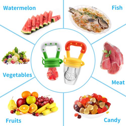 11PCS Baby Feeding Set – Fruit Feeder & Squeeze Spoon Kit