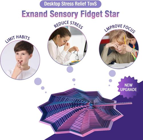 3D Sensory Fidget Star – Spin Stress Away
