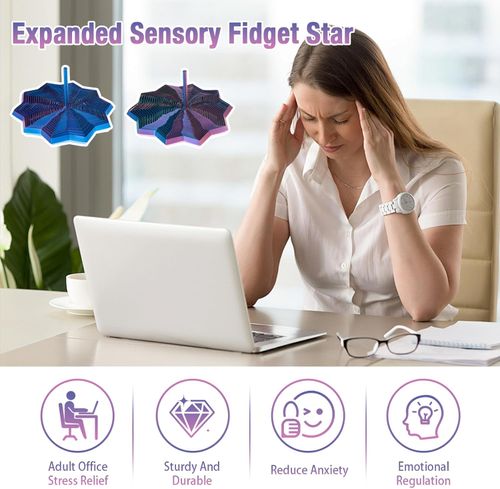 3D Sensory Fidget Star – Spin Stress Away