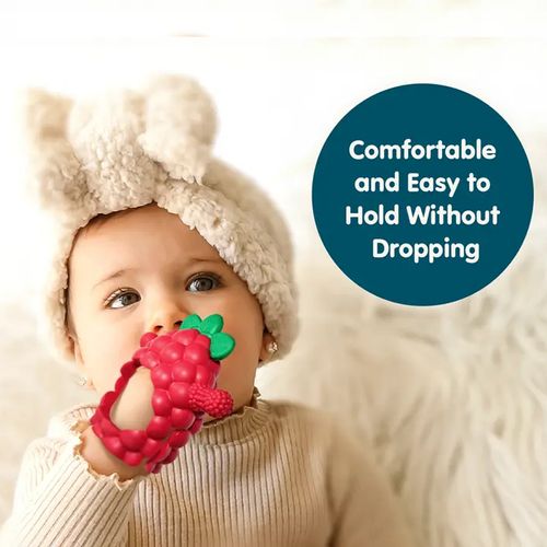 3-in-1 ✨Baby Raspberry Silicone Teether 🍇 Safe Gum Relief