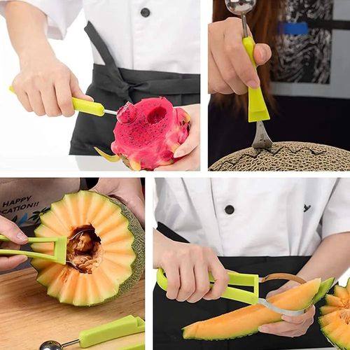 3-in-1 Fruit Art Tool — Scoop, Carve & Create in Seconds