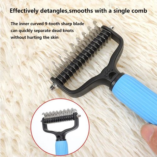 🐾Pet Grooming Comb for Easy Hair Removal & Detangling