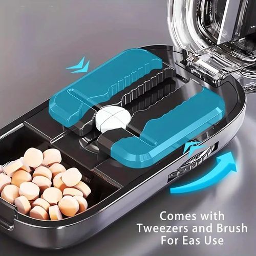 Precision Multi-Function Pill Cutter & Storage Box