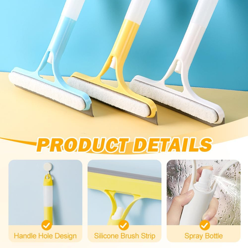 3-in-One Glass Cleaning Scraper - Yellow Version  2piece pack