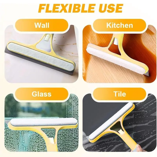 3-in-One Glass Cleaning Scraper - Yellow Version  2piece pack