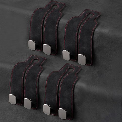 Leather Car Seat Headrest Hook (4PCS)