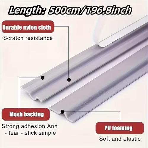 All-In-One Seal Strip — Block Dust, Noise, Heat & Bugs Instantly  5M（196.8in）