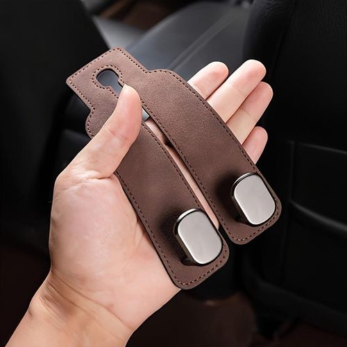 Leather Car Seat Headrest Hook (4PCS)