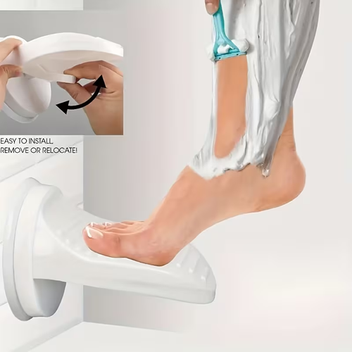 Non-Drill Shower Foot Stand – Safe, Easy & Adjustable