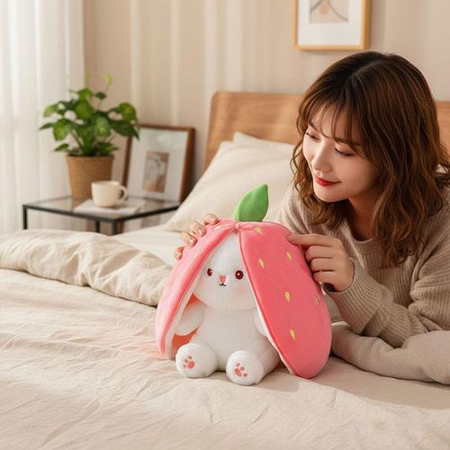 Strawberry Bunny Plush Toy