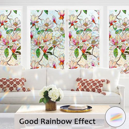 Floral Window Privacy Film