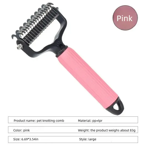 🐾Pet Grooming Comb for Easy Hair Removal & Detangling