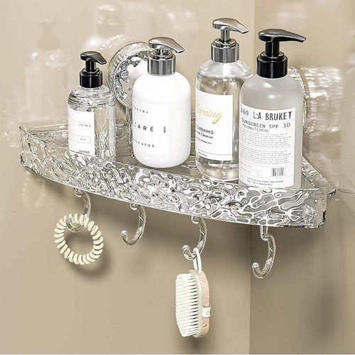 2 pieces Strong Suction Corner Shelf for Neat Homes 💧