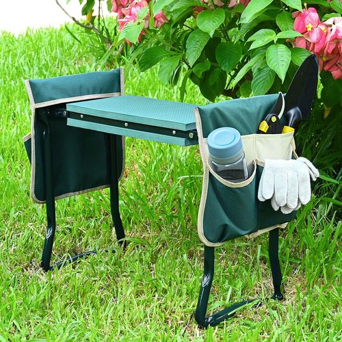 2-in-1 Foldable Garden Kneeler and Seat, Foldable Garden Stool