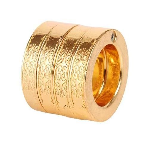Gold-Finish Four-Ring Thumb Ring