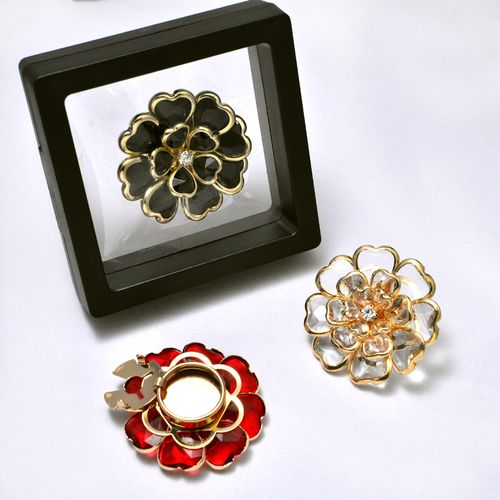 2PCS Floral Button Jewelry Clip Set