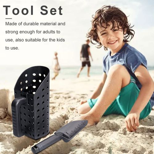 🔍 Metal Detector Sand Scoop Set – Filter Sand in Seconds, Find Treasures Faster!
