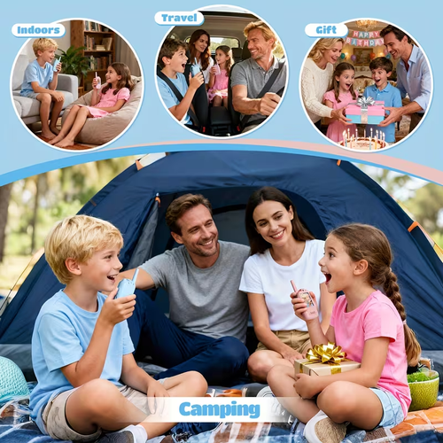 🎥🎉Video Walkie Talkies for Kids 2 Pack  (Blue and Pink)