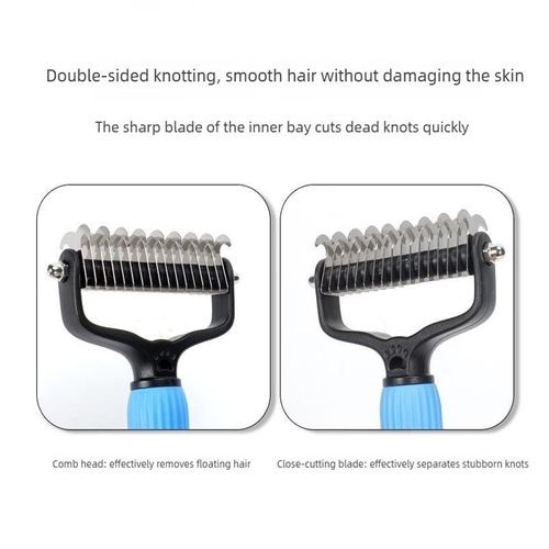 🐾Pet Grooming Comb for Easy Hair Removal & Detangling