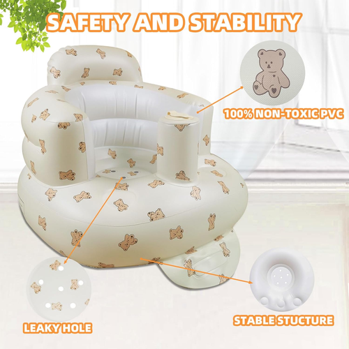 Portable Inflatable Baby Support Seat for Babies 3-36 Months