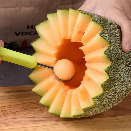 3-in-1 Fruit Art Tool — Scoop, Carve & Create in Seconds