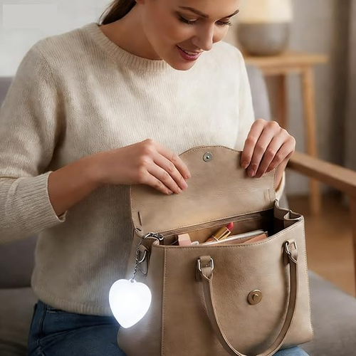 3PC 💖💡Heart Touch Bag Light – Cute & Practical