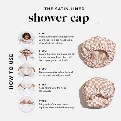 🌸Adjustable Luxury Waterproof Shower Cap