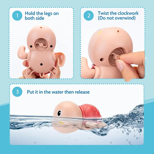 4 Pack Swimming Baby Bath Toys