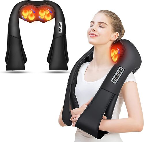 Heated Neck & Shoulder Massager – Deep Pain Relief