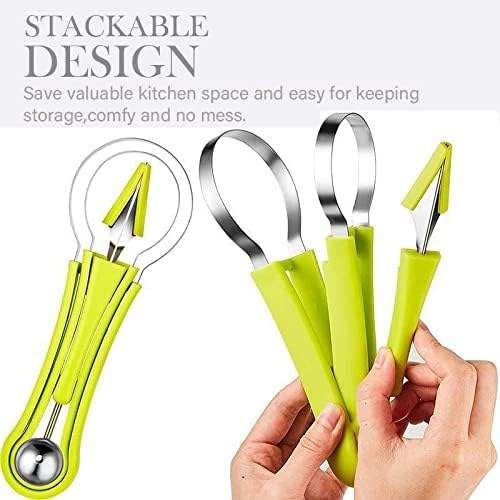 3-in-1 Fruit Art Tool — Scoop, Carve & Create in Seconds