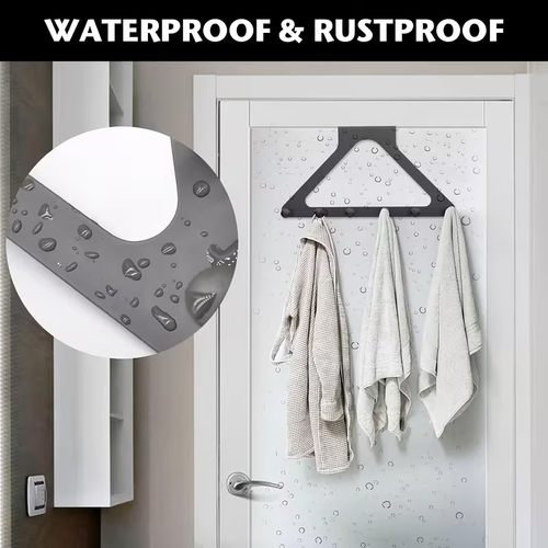 Heavy-Duty No-Drill 6-Hook Door Organizer