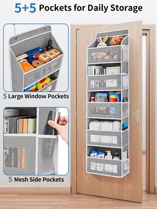 Door Hanging Organizer Rack – Space Saver for Bedroom & Bathroom 🧺