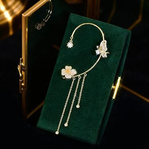 2 Pairs✨🦋 Dainty Gold Butterfly Ear Cuffs  Set& Wraps t – No Piercing Needed