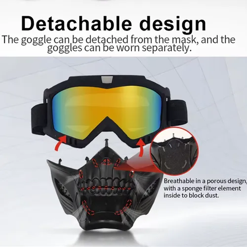Protective goggles - Dust-proof and scratch-resistant design with detachable parts