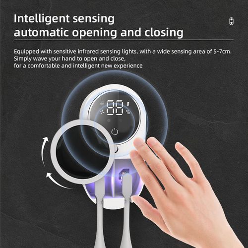 Smart UVC Toothbrush Sterilizer –  Automatic Cleaning
