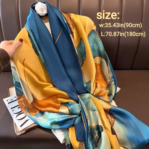 Designer style shawl scarf made of silk fabric