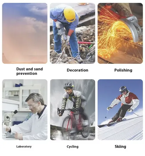 Protective goggles - Dust-proof and scratch-resistant design with detachable parts