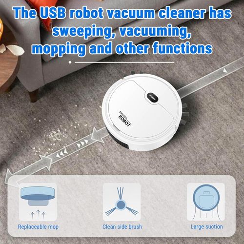 3 in 1 Mini USB Robot Vacuum