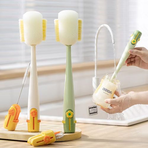 2PCS ✨5-in-1 Cup Cleaning Brush🧼Deep Clean Bottles, Mugs & Straws