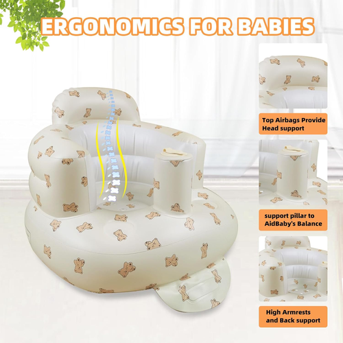 Portable Inflatable Baby Support Seat for Babies 3-36 Months