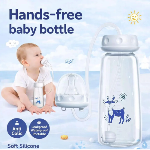 3-in-1 Hands-Free Anti-Colic Baby Bottle（300mL）