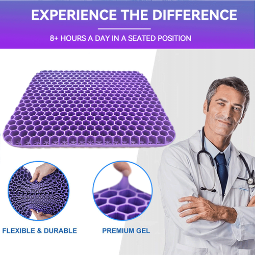 Double-Layer Gel Seat Cushion for All-Day Comfort