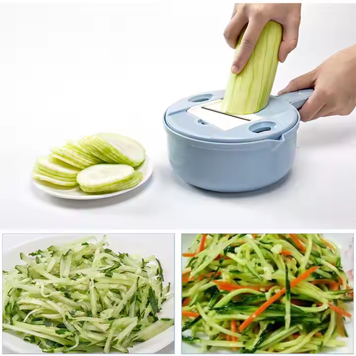 12-in-1 Multifunctional Vegetable Slicer – Fast, Safe & Easy Cooking