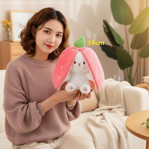 Strawberry Bunny Plush Toy