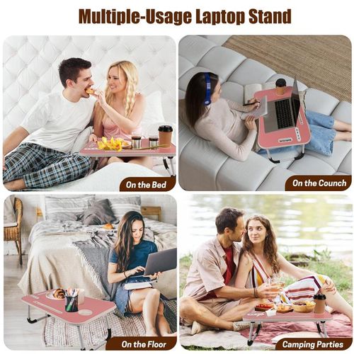 Foldable Bed Laptop Desk with USB