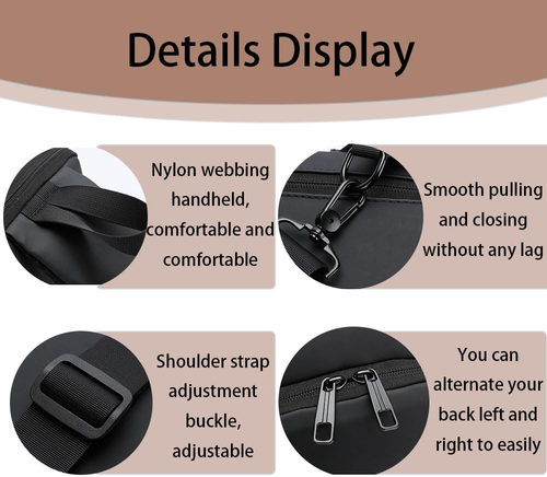 Anti-Theft Waterproof Sling Bag with USB Charging Port
