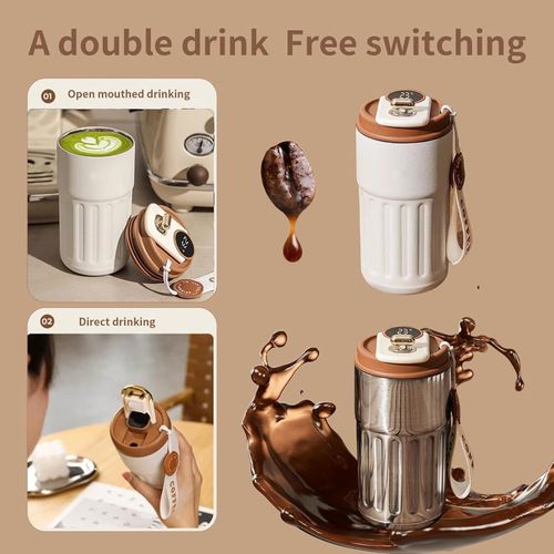 LED Smart Temperature Coffee Mug – Hot or Cold, Always Just Right ☕🔥