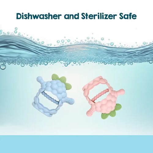 3-in-1 ✨Baby Raspberry Silicone Teether 🍇 Safe Gum Relief