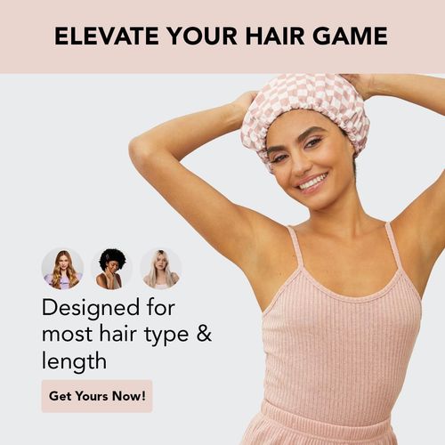 🌸Adjustable Luxury Waterproof Shower Cap